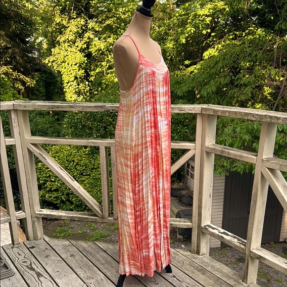 Ava Sky Orange Sorbet Blended Maxi Dress Size XS - Picture 3 of 12